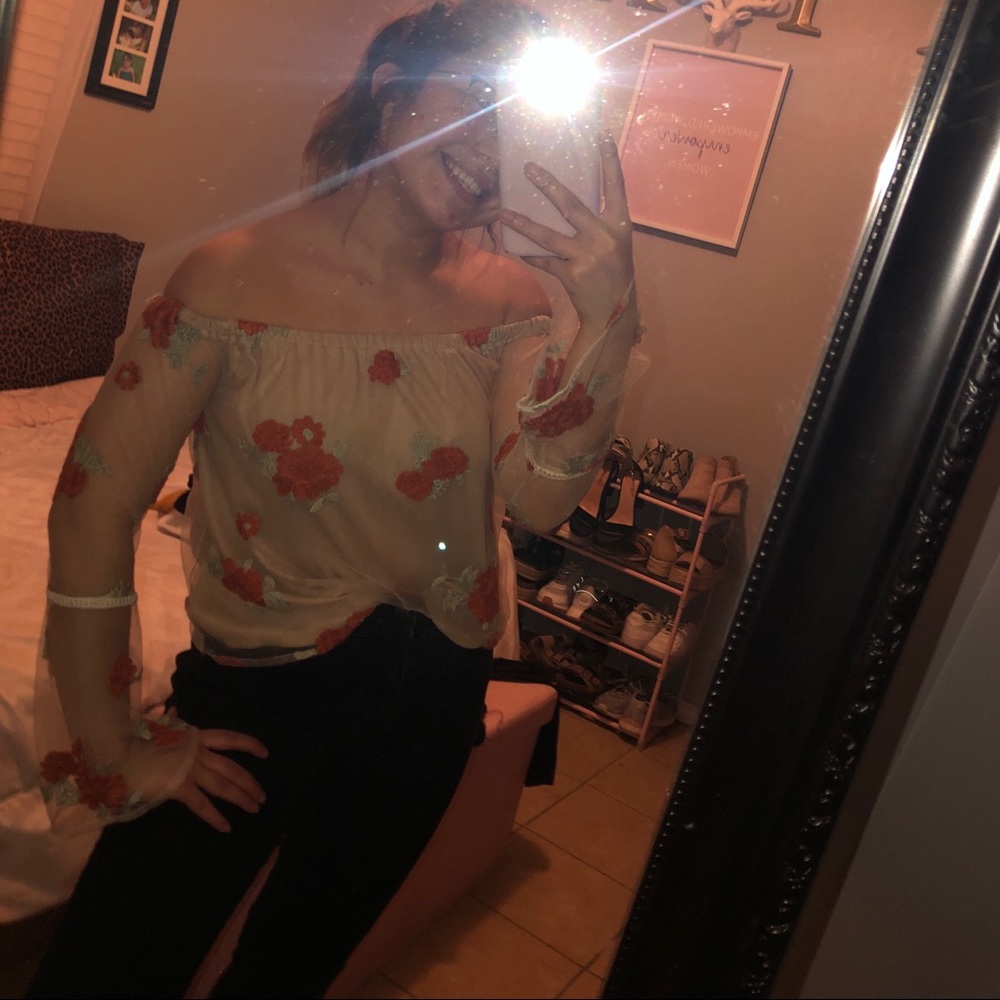 Off the shoulder blouse